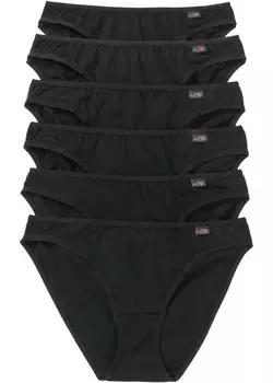 Трусы (упаковка 6 шт) Bpc Bonprix Collection, черный