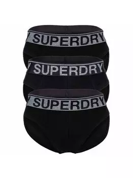 Трусы, упаковка из 3 шт. Superdry, черный