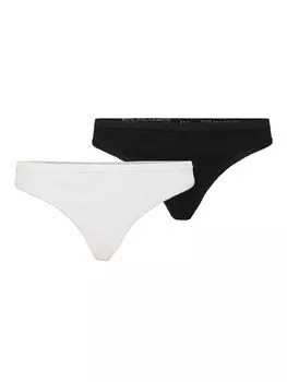 Трусы Vero Moda Ripp s 2 er Pack G String Brazilian Tanga VMAGNES, черный