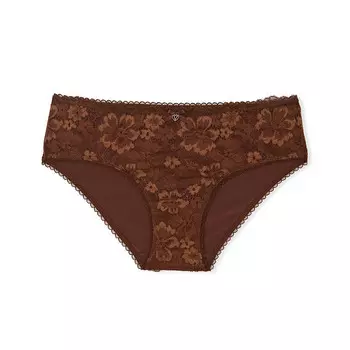 Трусы Victoria's Secret Body By Victoria Lace-Front Hiphugger, коричневый