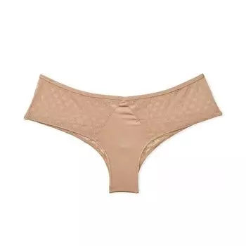 Трусы Victoria's Secret Icon Very Sexy Lace Cheeky, бежевый
