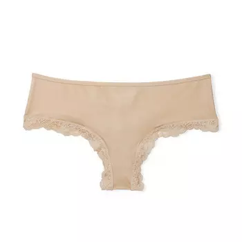 Трусы Victoria's Secret Icon Very Sexy T-Back Lace Cheeky, бежевый