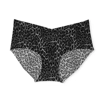 Трусы Victoria's Secret No-Show Hiphugger In Classic, черный/серый