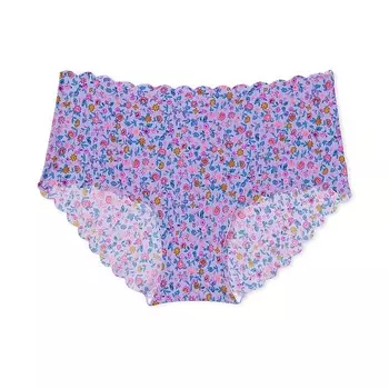 Трусы Victoria's Secret No-Show Hiphugger In Scalloped, сиреневый/мультиколор