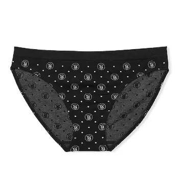 Трусы Victoria's Secret Seamless Bikini Prints, черный