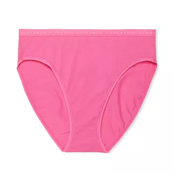 Трусы Victoria's Secret Stretch Cotton High-Leg Brief Classic, розовый