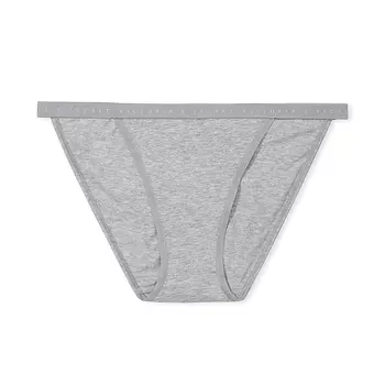 Трусы Victoria's Secret Stretch Cotton String Bikini Classic, серый
