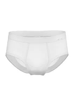 Трусы в тонкую рубчик 181, хлопок, мужские AMMANN, белый