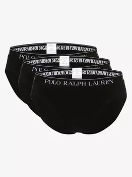 Трусы в упаковке 3 шт. Polo Ralph Lauren, черный