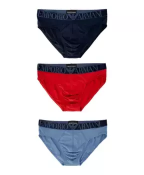 Трусы весна лето нижнее белье из хлопка Emporio Armani, мультиколор