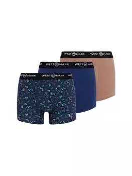 Трусы WESTMARK LONDON Boxer shorts Oscar, цвет navy/light brown