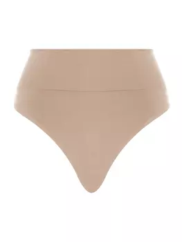 Трусы Wolford Tanga High Waist Thong, цвет clay