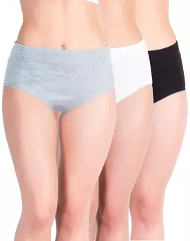 Трусы Yenita Taillen s 6er Set, mit Einziehgummi, цвет schwarz grau weiss