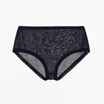 Трусы Zara Fine Knit, черный