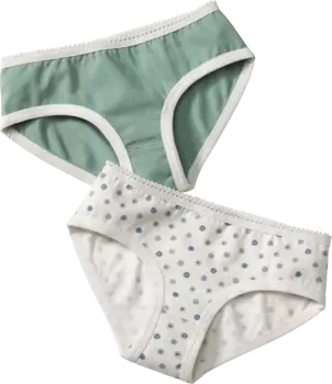 Трусы зеленый+белый размер. 110 20шт ALANA