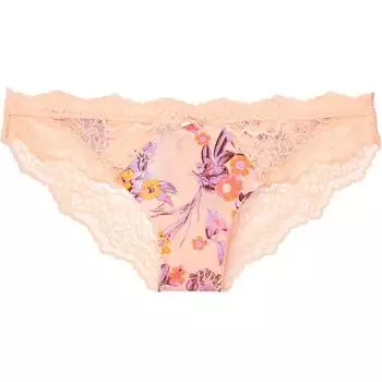 Трусы женские, 1 упаковка, цвет: кожа, разноцветный Victoria's Secret, 1 Pack (Skin Tone Flower)