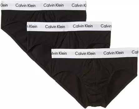 Трусы женские Calvin Klein Underwear слипы 3 шт, черный