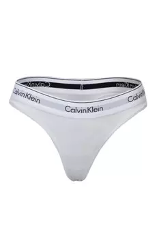 Трусы женские Calvin Klein Underwear стринги с логотипом бренда, белый