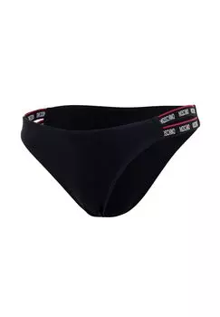 Трусы женские, хлопок стрейч, однотонные MOSCHINO, черный