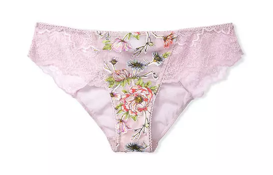 Трусы женские VICTORIA'S SECRET, 1 шт., фиолетово-розовый, цветочный принт