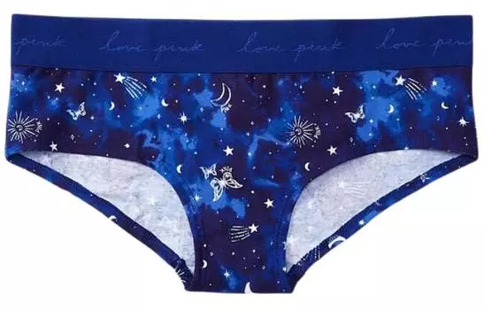 Трусы женские VICTORIA'S SECRET, 1 шт., темно-синие, с принтом звездного неба