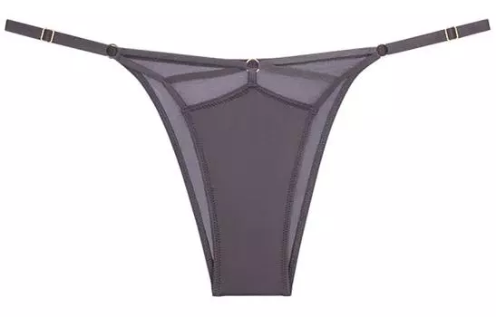 Трусы женские VICTORIA'S SECRET, 1 упаковка, серо-фиолетовые