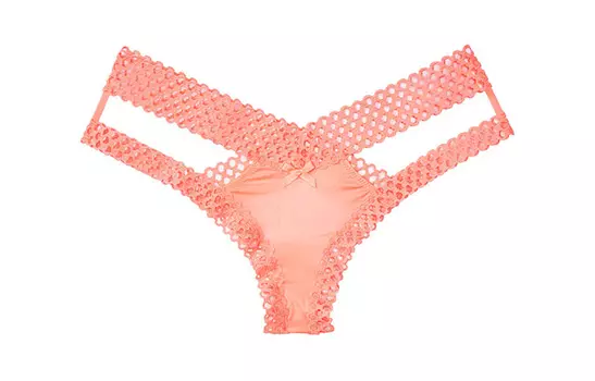 Трусы женские VICTORIA'S SECRET, 1 упаковка, персиково-розовые