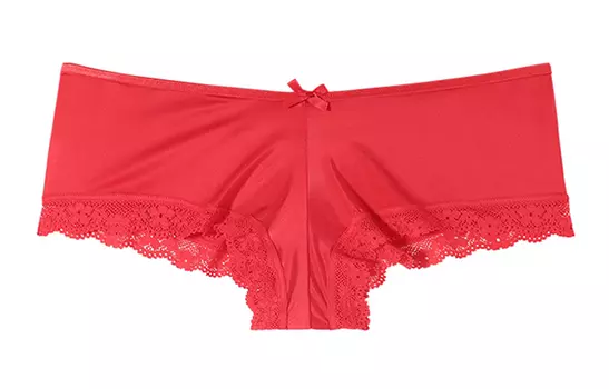 Трусы женские VICTORIA'S SECRET, 1 упаковка, ярко-вишнево-красные