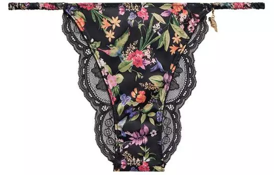 Трусы женские VICTORIA'S SECRET, 1 упаковка, розовый цветочный принт