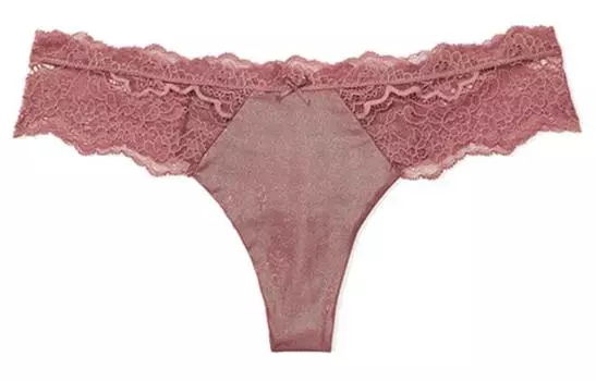 Трусы женские VICTORIA'S SECRET, 1 упаковка, дымчато-розовые