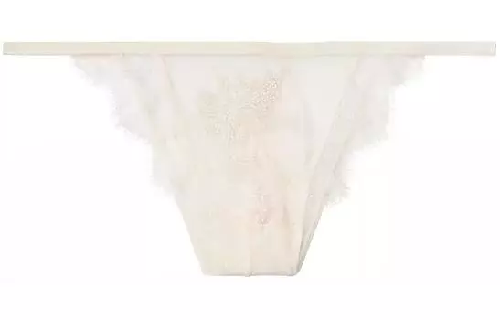 Трусы женские VICTORIA'S SECRET, 1 упаковка, цвет: кокосовый, белый