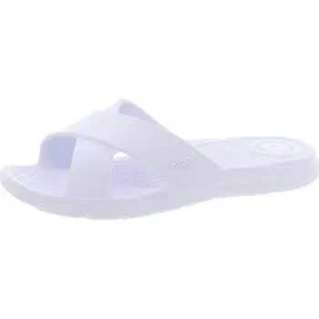 TS17 Женские сандалии-слайды с открытым носком Totes, белый