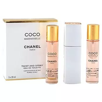 Туалетная вода с возможностью смены блока Chanel Coco Mademoiselle, 3x20 мл