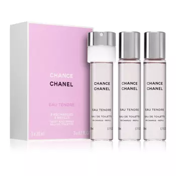 Туалетная вода Chanel Chance Eau Tendre Twist and Spray Refill, 3х20 мл