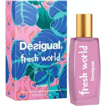 Туалетная вода Desigual Fresh World, 15 мл, спрей