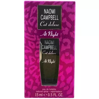 Туалетная вода Naomi Campbell Cat Deluxe at Night, натуральный спрей, 15 мл
