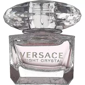 Туалетная вода-спрей Bright Crystal для ее дорожного размера 5 мл с цветочным принтом, Versace