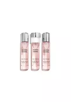 Набор сменных флаконов туалетной воды Chanel Chance Eau Tendre, 3x20 мл