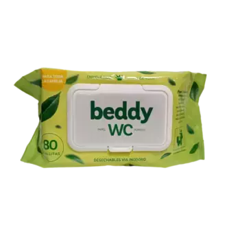 Туалетная вода унисекс Papel Hmedo WC con Tapa Beddy, 80 unidades