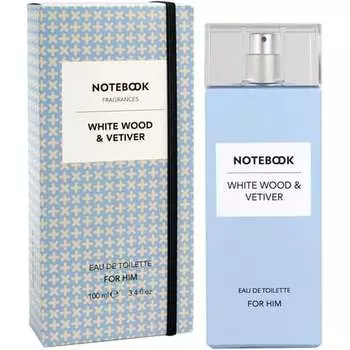 Туалетная вода White Wood & Vetiver Свежий и ароматный мужской аромат 100 мл, Notebook