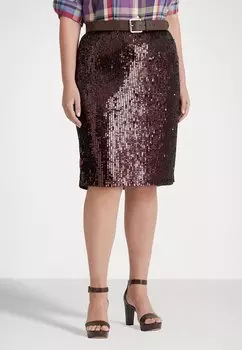 Тубус с полями Lauren Ralph Lauren KIERHAN KNEE PENCIL, цвет vintage burgundy