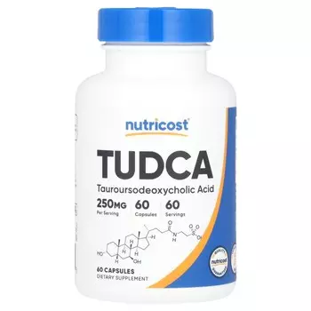TUDCA, 250 мг, 60 капсул Nutricost