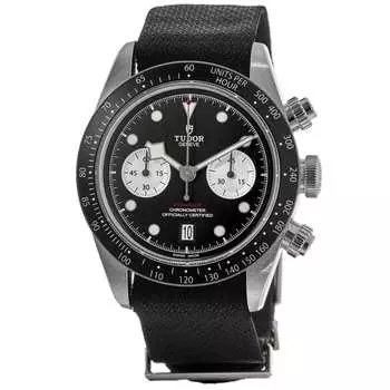 Tudor Black Bay Chrono Automatic мужские часы из стали с черным циферблатом