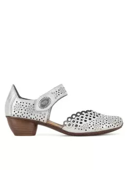 Туфли 43753-90 Rieker, серебряный