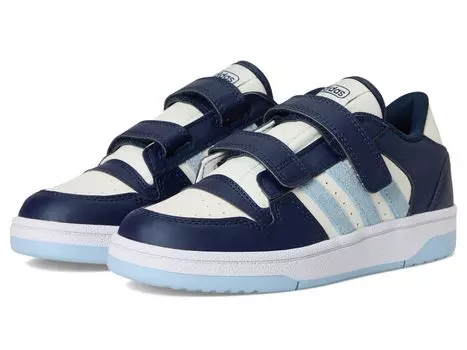 Туфли adidas Kids Break Start Elastic Lace Basketball Shoes, цвет Collegiate Navy/Clear Sky/White