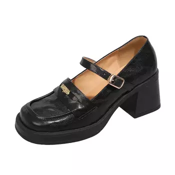 Туфли AIQINISHA Mary Jane Shoes Women's, коричневый