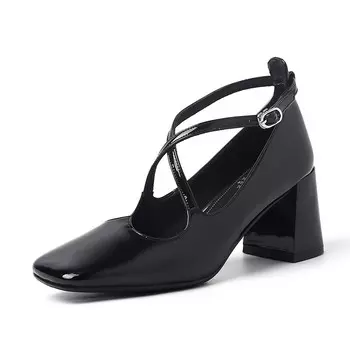 Туфли AIQINISHA Mary Jane Shoes Women's, черный