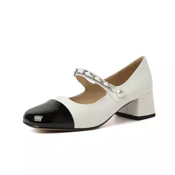 Туфли AIQINISHA Mary Jane Shoes Women's, серебряный