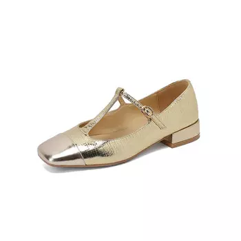 Туфли AIQINISHA Mary Jane Shoes Women's, серебряный