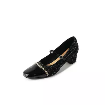 Туфли AIQINISHA Mary Jane Shoes Women's, черный